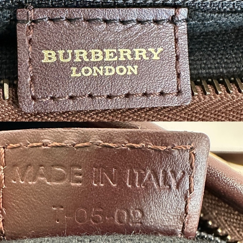 💯Authentic Burberry Beige and Brown Plaid Messenger Bag🍀 - Picture 12 of 17